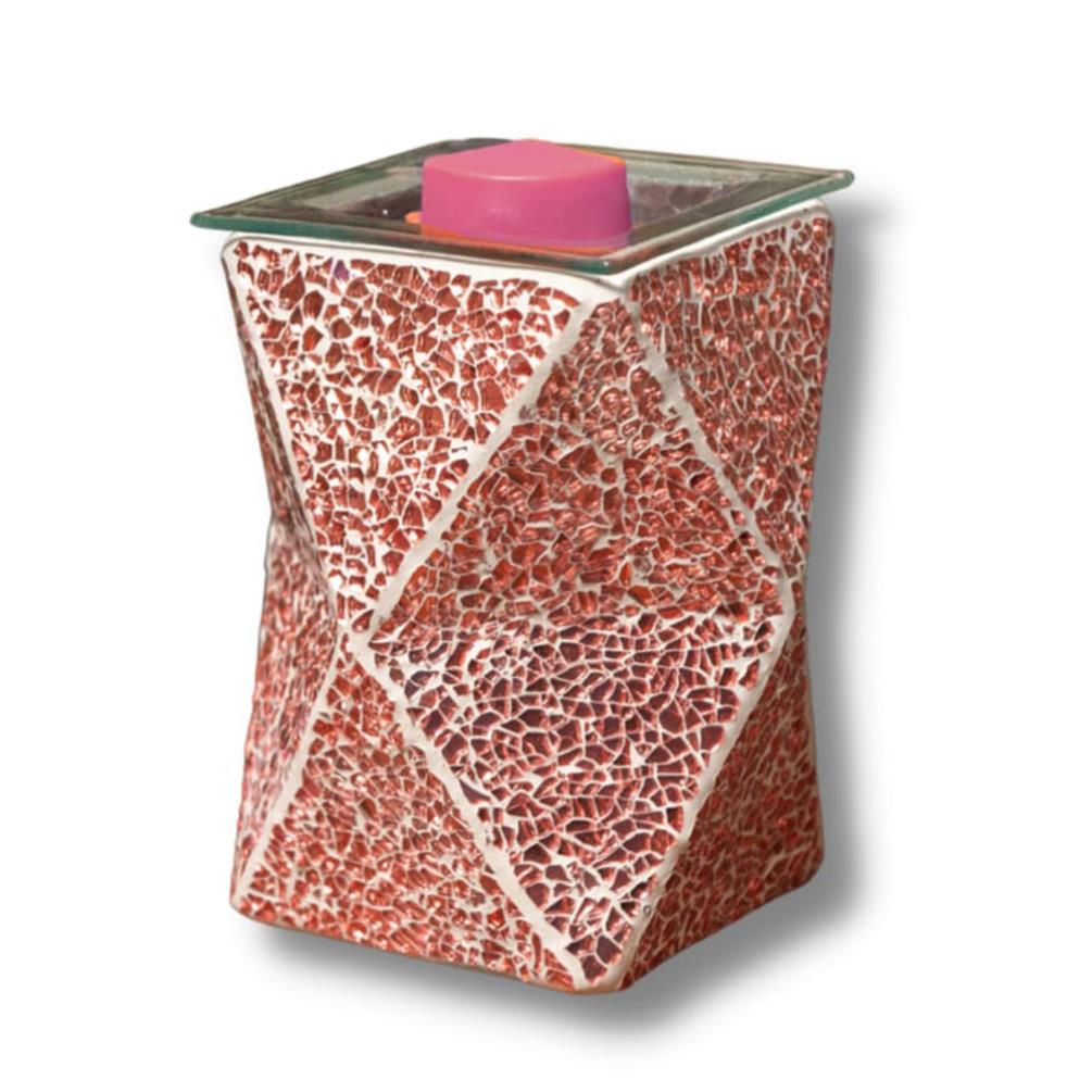 Sense Aroma Rose Gold Crackle Geometric Electric Wax Melt Warmer Extra Image 1